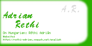 adrian rethi business card